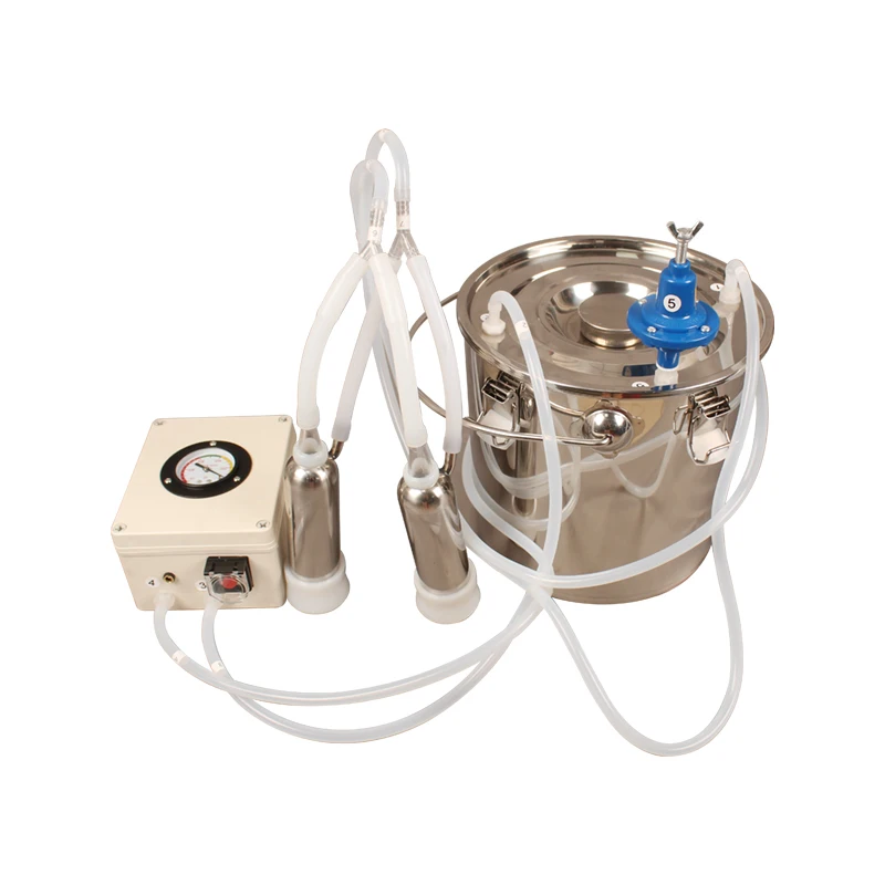 3L 6L 12L SS304 Battery Operated Cow Milking Bucket Small Portable Cattle Cow Goat Milk Pulsator Milking Machine for Home Use
3L 6L 12L SS304 Battery Operated Cow Milking Bucket Small Portable Cattle Cow Goat Milk Pulsator Milking Machine for Home Use