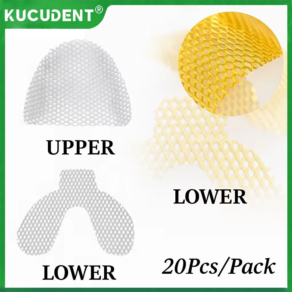20Pcs/Pack Dental Impression Metal Net Trays Metal Palatal Reinforcement Mesh for Strengthening Upper/Lower Teeth Dentist Materi
20Pcs/Pack Dental Impression Metal Net Trays Metal Palatal Reinforcement Mesh for Strengthening Upper/Lower Teeth Dentist Materi