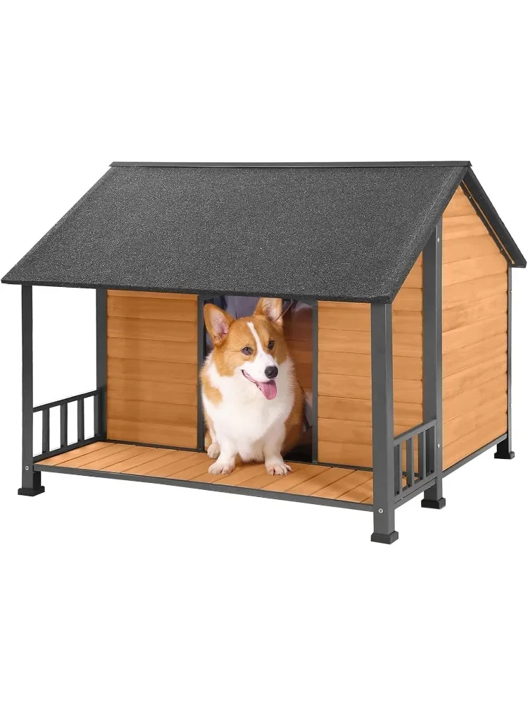 Clean Wooden Dog Kennels, Dog House Outdoor, Chew-Proof Metal Frame Dogs Kennel Outside, Weatherproof Dogs House Large Breed
Clean Wooden Dog Kennels, Dog House Outdoor, Chew-Proof Metal Frame Dogs Kennel Outside, Weatherproof Dogs House Large Breed