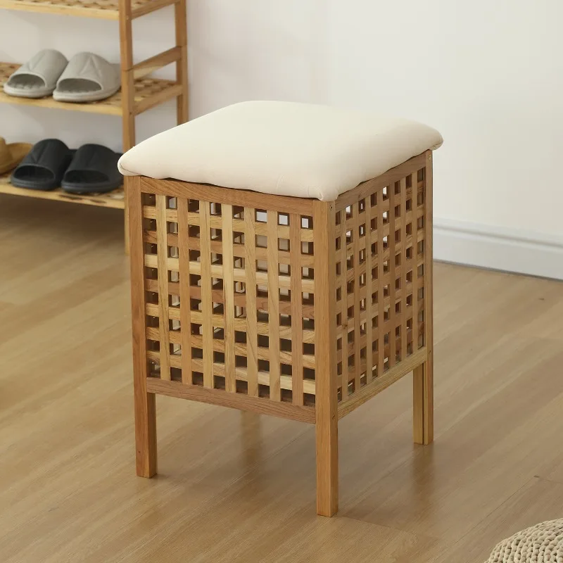 Scandinavian Shoe Storage Bench - Solid Wood Storage Ottoman with Breathable Mesh Seat & Creative Home Decor Stool
Scandinavian Shoe Storage Bench - Solid Wood Storage Ottoman with Breathable Mesh Seat & Creative Home Decor Stool