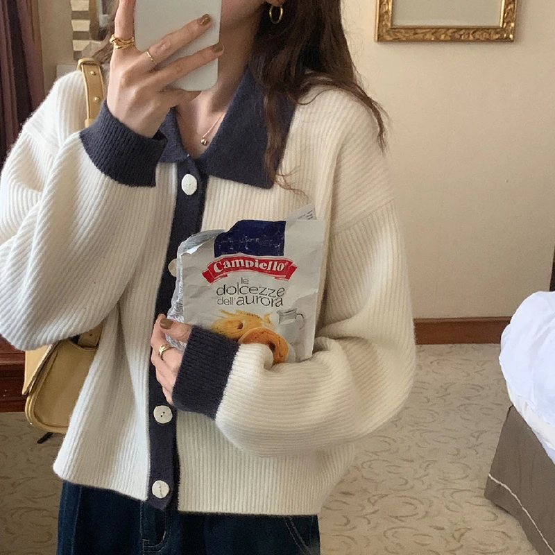 Fall 2025 ort Loose Knitted Open Cardigan Women's Collar Sweater Outerwear Trendy Commute Sle Long Sve Warmth
Fall 2025 ort Loose Knitted Open Cardigan Women's Collar Sweater Outerwear Trendy Commute Sle Long Sve Warmth