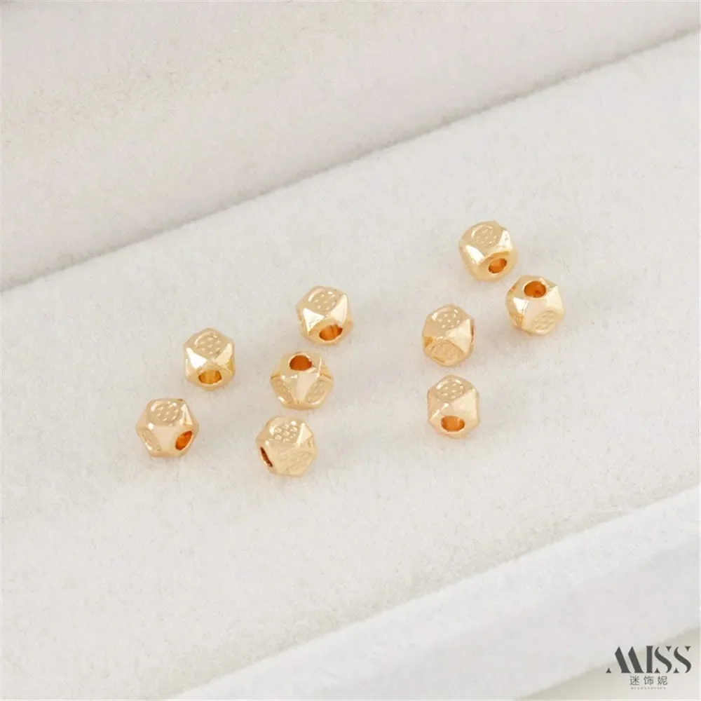 14K Gold-wrapped Color Cubic Corner-cutting Beads Cube Dumb Gold Polygonal Beads Loose Beads DIY Handmade Jewelry Accessories
14K Gold-wrapped Color Cubic Corner-cutting Beads Cube Dumb Gold Polygonal Beads Loose Beads DIY Handmade Jewelry Accessories