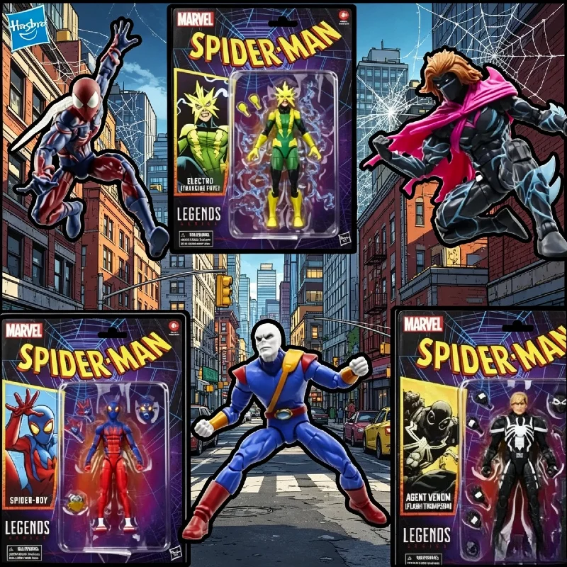 В НАЛИЧИИ: Набор 6-дюймовых фигурок Hasbro Marvel Retro - Spider-Man Unlimited, Agent Venom, Spider, Chameleon, Kaine, Electro
В НАЛИЧИИ: Набор 6-дюймовых фигурок Hasbro Marvel Retro - Spider-Man Unlimited, Agent Venom, Spider, Chameleon, Kaine, Electro
