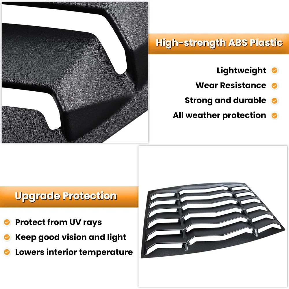 Rear Window Louver for Ford Mustang2005-2014 Windshield Sun Shade Cover Vent GT Lambo Style Exterior Accessories All Weather ABS
Rear Window Louver for Ford Mustang2005-2014 Windshield Sun Shade Cover Vent GT Lambo Style Exterior Accessories All Weather ABS