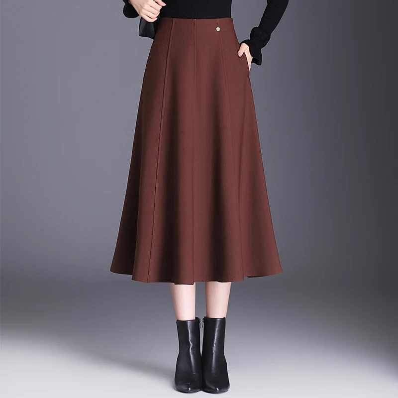 High Waist A-Line Skirt Suit Women's Autumn Winter New Sle Slimming Midi Umbrella Skirt Versatile f Skirt Commute Ready
High Waist A-Line Skirt Suit Women's Autumn Winter New Sle Slimming Midi Umbrella Skirt Versatile f Skirt Commute Ready