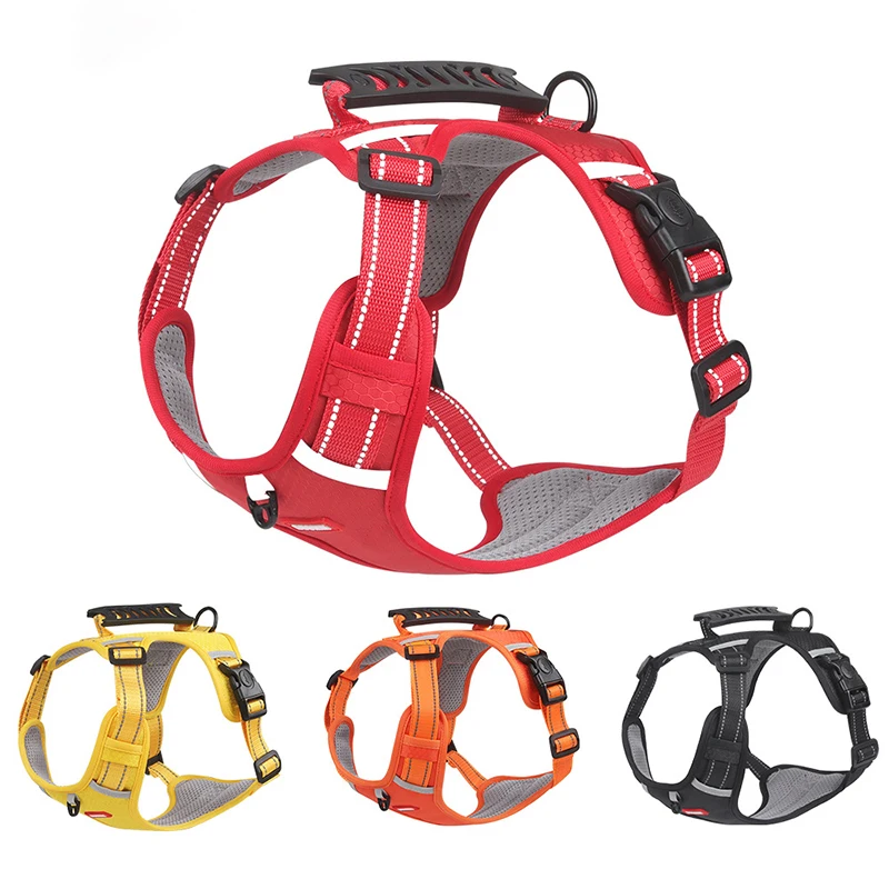 Harness for a big dog Breathable mesh Large Dog Harness Vest Reflective Medium dog harness Small dog Chest strap with handle
Harness for a big dog Breathable mesh Large Dog Harness Vest Reflective Medium dog harness Small dog Chest strap with handle