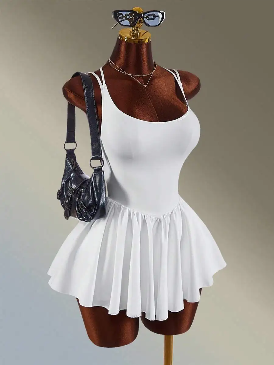 Women White Pleated Casual Tennis Dress Summer Minimalist Workout
Women White Pleated Casual Tennis Dress Summer Minimalist Workout