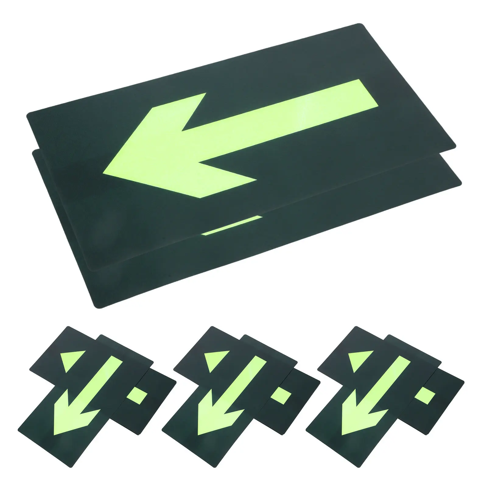 8Pcs Waterproof Glow in The Exit Arrow Stickers Self Adhesive Fire Safety Signs for Malls Supermarkets Public
8Pcs Waterproof Glow in The Exit Arrow Stickers Self Adhesive Fire Safety Signs for Malls Supermarkets Public