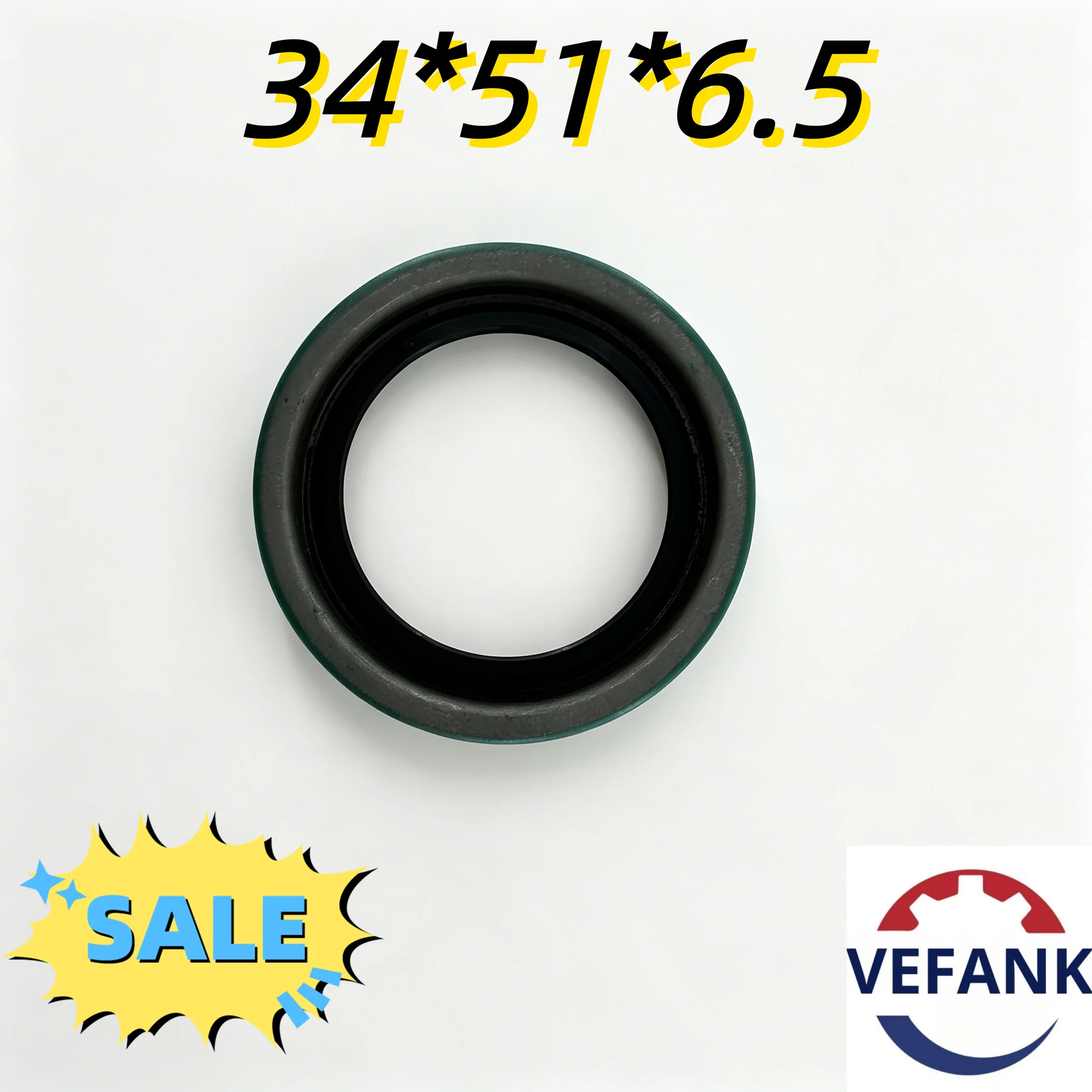 VEFANK NBR Oil Seal 34*51*6.5mm Part Number 26163 Automotive High Quality
VEFANK NBR Oil Seal 34*51*6.5mm Part Number 26163 Automotive High Quality