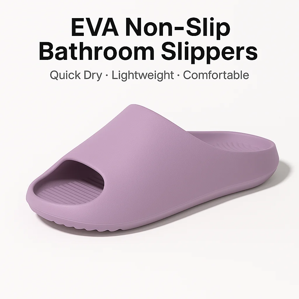 Eva Bathroom Slippers Women Anti Slip Drain Hole Lightweight Comfortable Shower Sandals Quick Dry Indoor Pool Slides Summer
Eva Bathroom Slippers Women Anti Slip Drain Hole Lightweight Comfortable Shower Sandals Quick Dry Indoor Pool Slides Summer