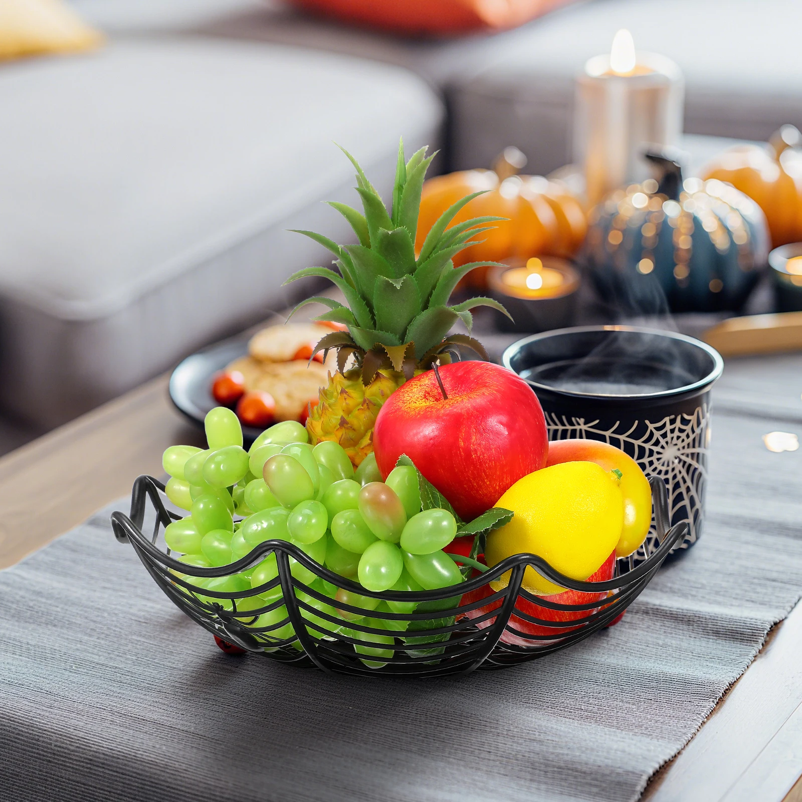 Spider Candy Basket Halloween Plastic Fruit Bowl with Web Design for Candy Cookie Storage Party Decor Home Bar Ktv Use Black
Spider Candy Basket Halloween Plastic Fruit Bowl with Web Design for Candy Cookie Storage Party Decor Home Bar Ktv Use Black