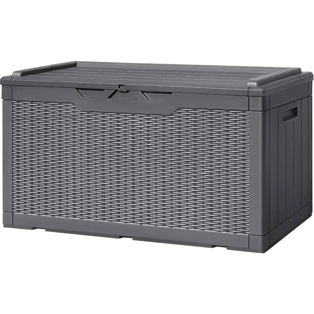100 Gallon Resin Deck Box Large Outdoor Storage with Cushions for Patio Furniture, Garden Tools, Pool Supplies, Weatherp
100 Gallon Resin Deck Box Large Outdoor Storage with Cushions for Patio Furniture, Garden Tools, Pool Supplies, Weatherp