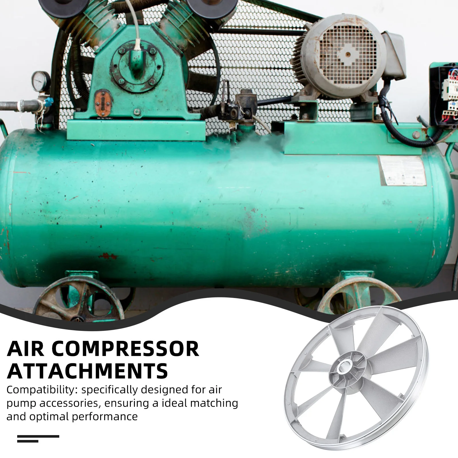 Compressor Accessories Metal Flywheel Single Idler Pulley Pulley For Belt Transmission Replacement Parts 
Compressor Accessories Metal Flywheel Single Idler Pulley Pulley For Belt Transmission Replacement Parts