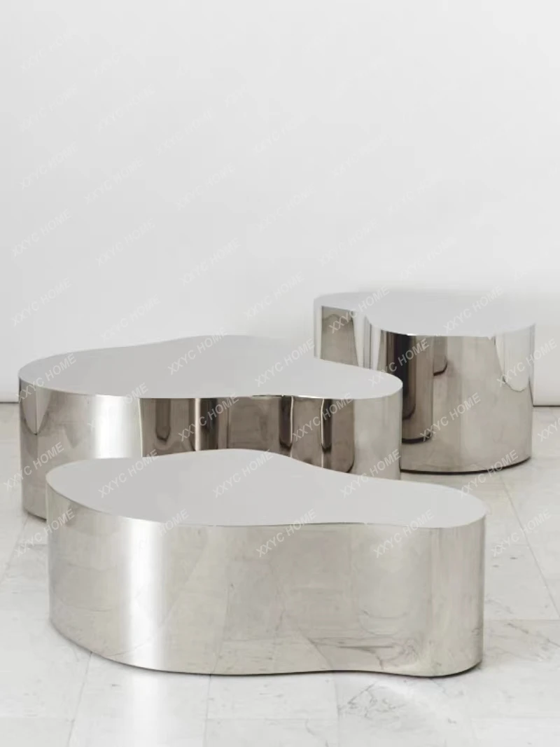 Nordic Light Luxury Stainless Steel Minimalist Creative Shaped Display Table Living Room and Hotel Coffee Shop Coffee Table
Nordic Light Luxury Stainless Steel Minimalist Creative Shaped Display Table Living Room and Hotel Coffee Shop Coffee Table