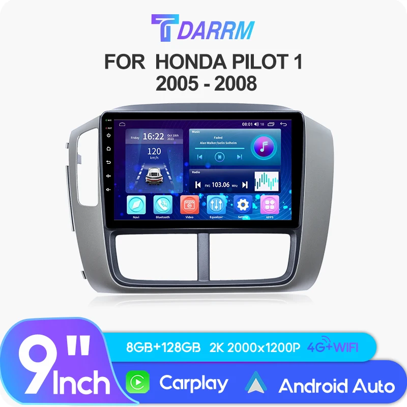 For Honda Pilot 1 2005 - 2008 Car Screen Radio Android 12 Automotivo Multimedia Systems Screen Stereo Carplay Navigation Player
For Honda Pilot 1 2005 - 2008 Car Screen Radio Android 12 Automotivo Multimedia Systems Screen Stereo Carplay Navigation Player
