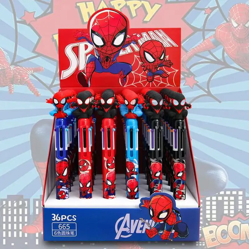 36pcs-Spider Man 6 Colors Ballpoint Pen Cartoon Cute Multifunctional Gel Pen Student Supplies Tools Stationery Wholesale Gifts
36pcs-Spider Man 6 Colors Ballpoint Pen Cartoon Cute Multifunctional Gel Pen Student Supplies Tools Stationery Wholesale Gifts