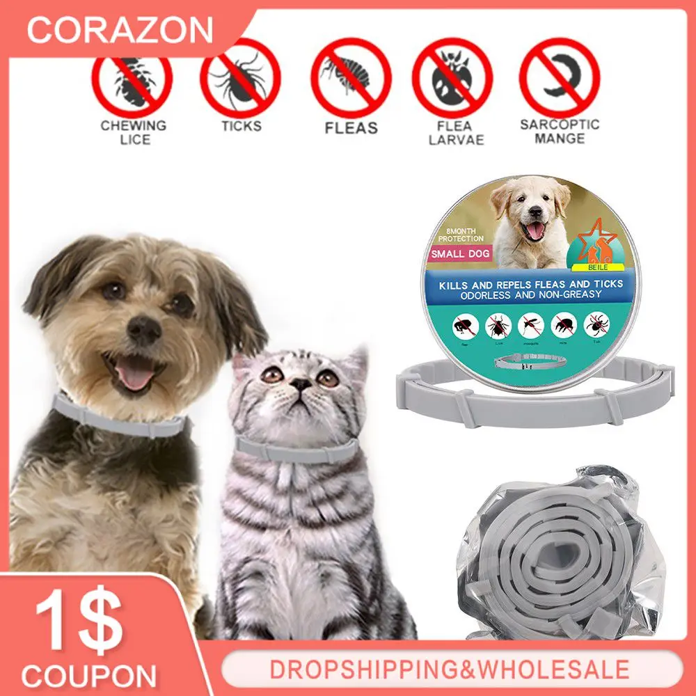 New Pet Dog Cat Collars Veterinary Anti Flea And Tick Collar For Cats Dogs Anti-parasitic Necklace For Large Small Dogs Products
New Pet Dog Cat Collars Veterinary Anti Flea And Tick Collar For Cats Dogs Anti-parasitic Necklace For Large Small Dogs Products
