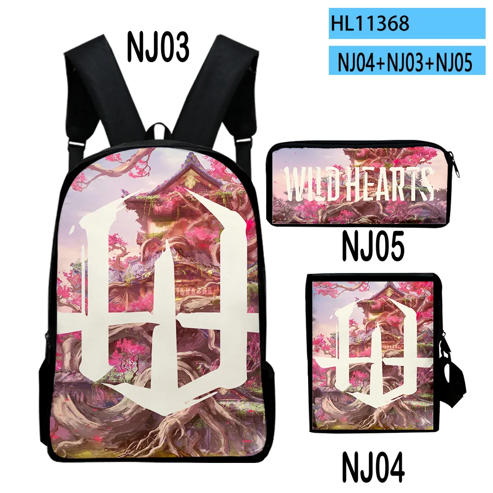 Cartoon Popular Wild Hearts Game 3D Print 3pcs/Set pupil School Bags Laptop Daypack Backpack Inclined shoulder bag Pencil Case
Cartoon Popular Wild Hearts Game 3D Print 3pcs/Set pupil School Bags Laptop Daypack Backpack Inclined shoulder bag Pencil Case