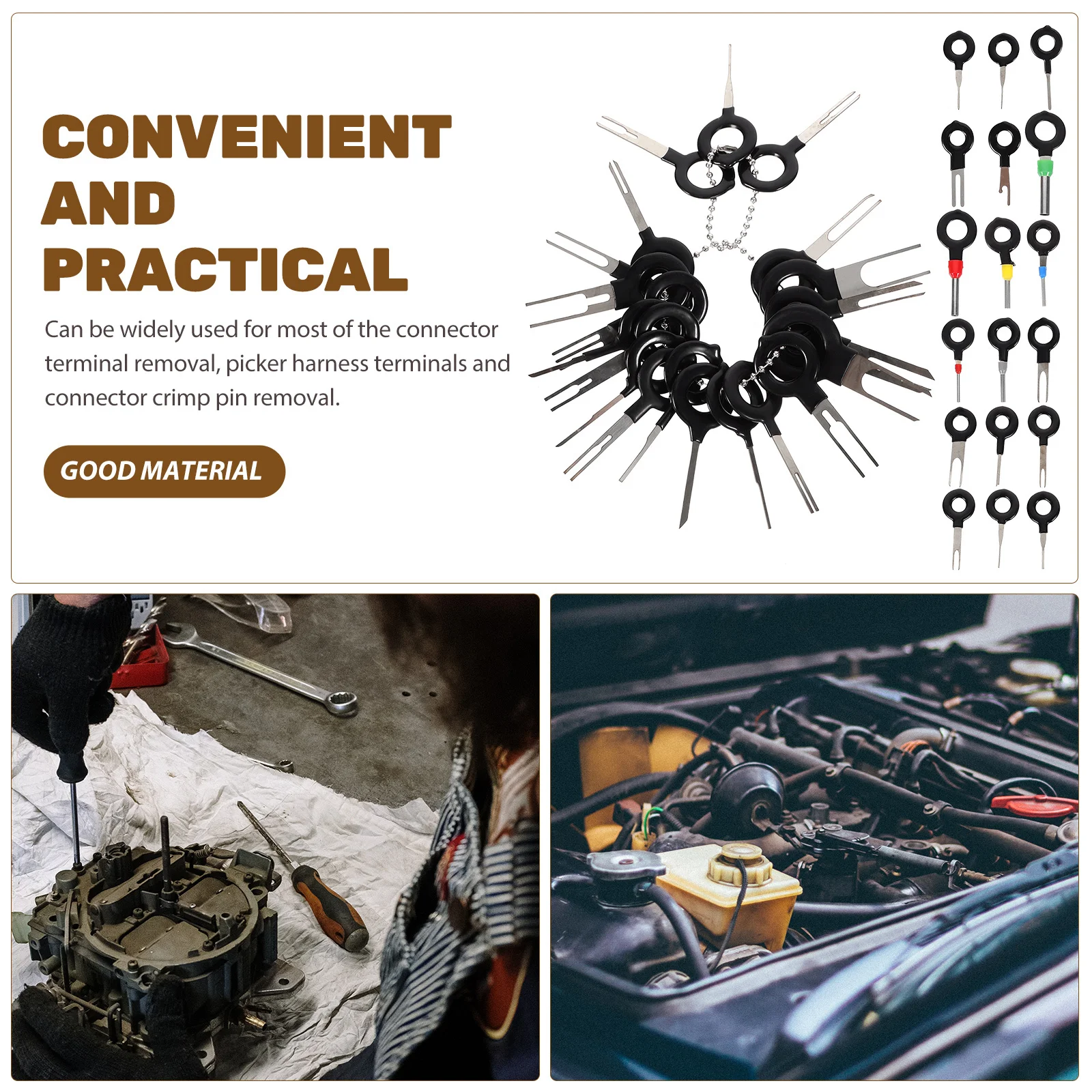 39Pcs Terminal Pin Release Removal Tools Car Wiring Harness Extractor Puller Connector Pin Repair Kit Electrical Automotive Wire
39Pcs Terminal Pin Release Removal Tools Car Wiring Harness Extractor Puller Connector Pin Repair Kit Electrical Automotive Wire