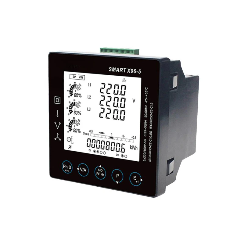 Smart X96-5F Three Phase Multifunction 85 Electric Parameters Measured 2~63rd THD RS485 Modbus/Mbus Digital Panel Meter
Smart X96-5F Three Phase Multifunction 85 Electric Parameters Measured 2~63rd THD RS485 Modbus/Mbus Digital Panel Meter