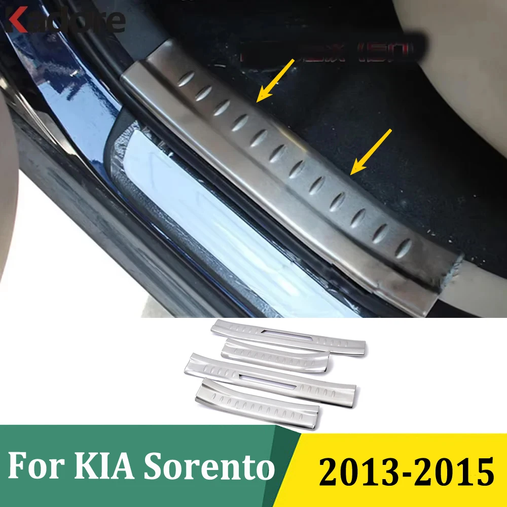 Для Kia Sorento 2013 2014 2015, накладки на пороги из нержавеющей стали, защитные накладки на пороги, наклейки на пороги, автомобильные аксессуары
Для Kia Sorento 2013 2014 2015, накладки на пороги из нержавеющей стали, защитные накладки на пороги, наклейки на пороги, автомобильные аксессуары