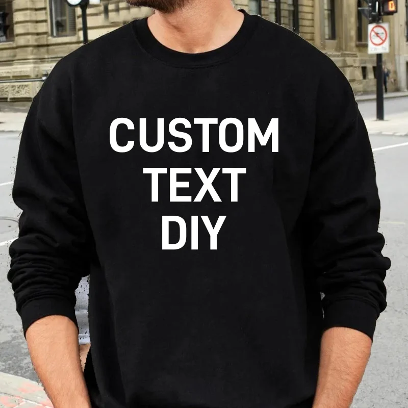 Custom Text Sweatshirt, Personalized Sweat, Customized Husband Grandpa Hoodie Father's Day Gift Photo DIY Clothes
Custom Text Sweatshirt, Personalized Sweat, Customized Husband Grandpa Hoodie Father's Day Gift Photo DIY Clothes