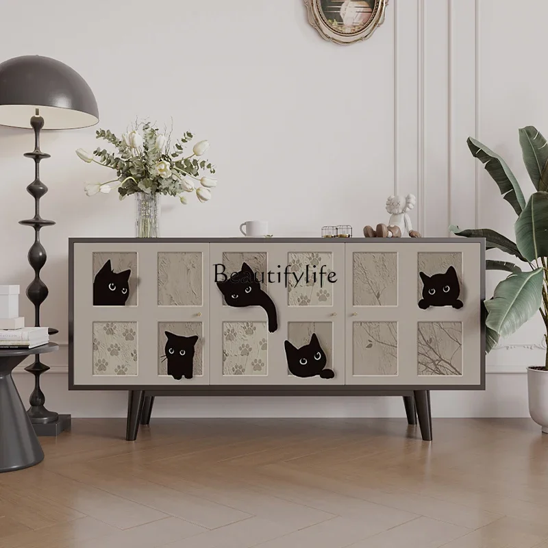 LXAbstract creative cat modern simple entrance porch cabinet solid wood living room kitchen storage cabinetSSS
LXAbstract creative cat modern simple entrance porch cabinet solid wood living room kitchen storage cabinetSSS