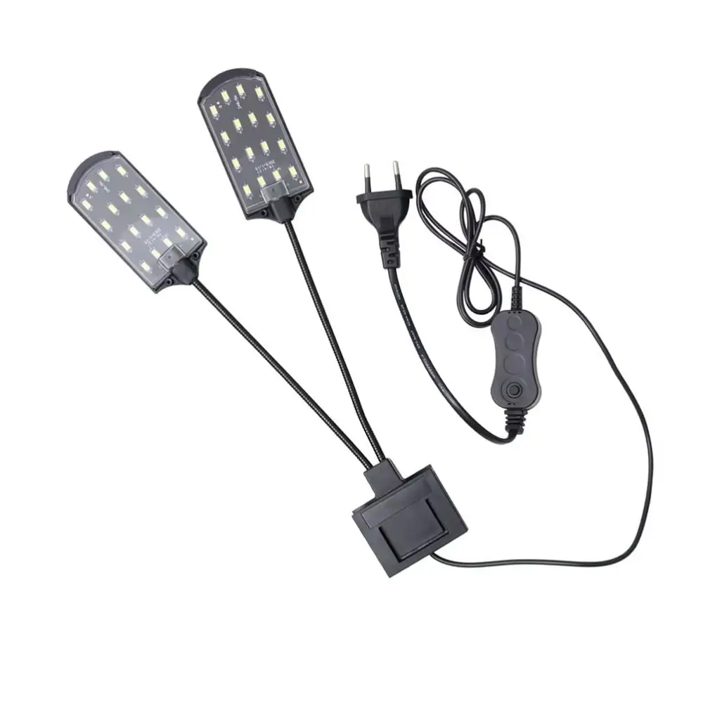 Double Head Clip on Aquarium Light White Light Waterproof LED Aquarium Light Flexible Bendable Clip-on Design
Double Head Clip on Aquarium Light White Light Waterproof LED Aquarium Light Flexible Bendable Clip-on Design