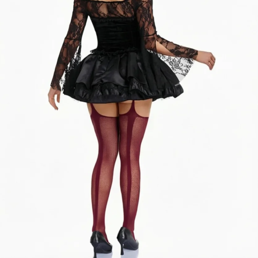 Stylish Daily Pantyhose Wine Red Pink Fishnet Bodystockings Breathable Suspender Tights for Women's Lingerie Cosplay Clothes
Stylish Daily Pantyhose Wine Red Pink Fishnet Bodystockings Breathable Suspender Tights for Women's Lingerie Cosplay Clothes
