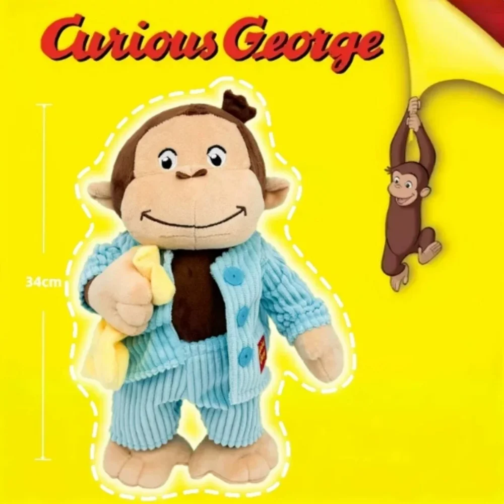 Cute Baby Curious George Monkey Plush Toys 34CM Kids Stuffed Animals Toys For Children Gifts
Cute Baby Curious George Monkey Plush Toys 34CM Kids Stuffed Animals Toys For Children Gifts