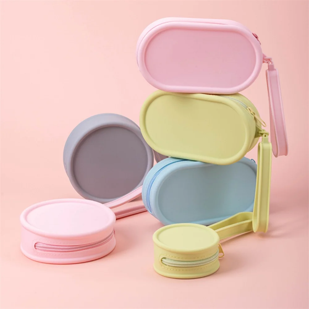 Mini Cute Silicone Coin Purses Wallet for Women Men Round Oval Key Headset Data Cable Storage Bag Cosmetic Bag Zipper Pouch
Mini Cute Silicone Coin Purses Wallet for Women Men Round Oval Key Headset Data Cable Storage Bag Cosmetic Bag Zipper Pouch