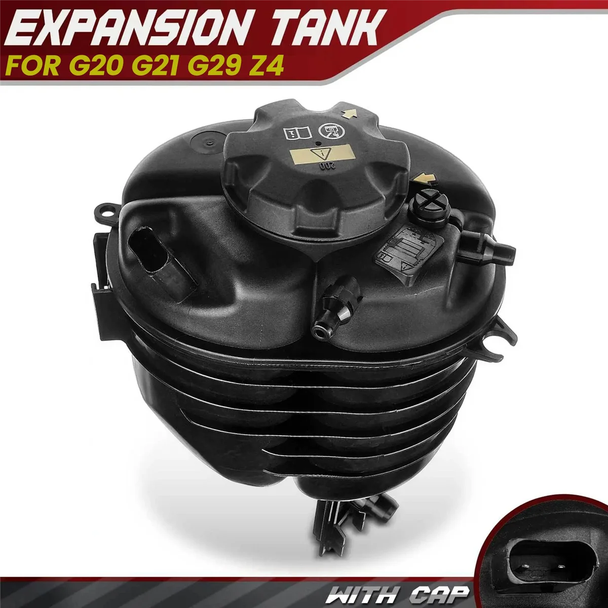 Car Engine Coolant Expansion Tank w/Cap for BMW G20 G29 330i xDrive Z4 L4 2.0L 3.0L 17138610652+17138665638
Car Engine Coolant Expansion Tank w/Cap for BMW G20 G29 330i xDrive Z4 L4 2.0L 3.0L 17138610652+17138665638