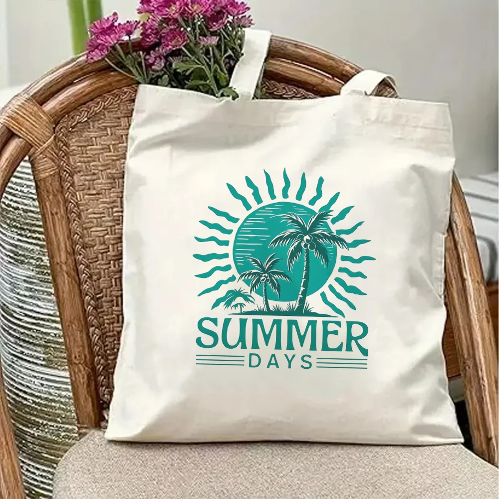Aesthetic Summer Days Canvas Tote Bag Retro Green Sun Coconut Tree Print Reusable Grocery Shoulder Handbag School Bookbag
Aesthetic Summer Days Canvas Tote Bag Retro Green Sun Coconut Tree Print Reusable Grocery Shoulder Handbag School Bookbag