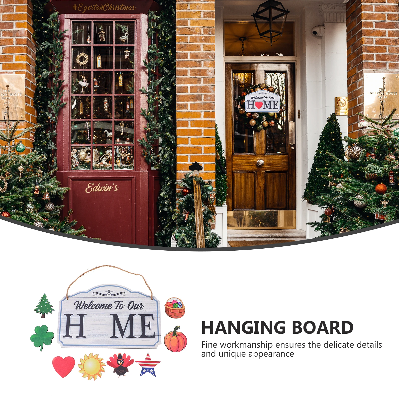 1pc Premium Wooden Wall Hanging Decor For Home Party Door Decoration Light Grey (Creative Elegant Pendant Ornament)
1pc Premium Wooden Wall Hanging Decor For Home Party Door Decoration Light Grey (Creative Elegant Pendant Ornament)