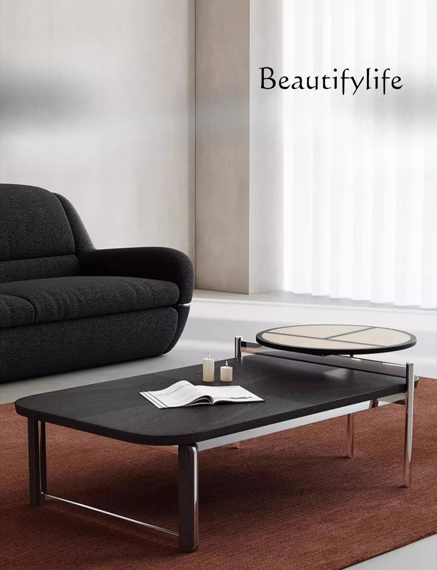 Vv Modern Coffee Table Antique Simple Living Room Solid Wood Coffee Table Rotatable Combination Designer Solid Wood Tea Table
Vv Modern Coffee Table Antique Simple Living Room Solid Wood Coffee Table Rotatable Combination Designer Solid Wood Tea Table