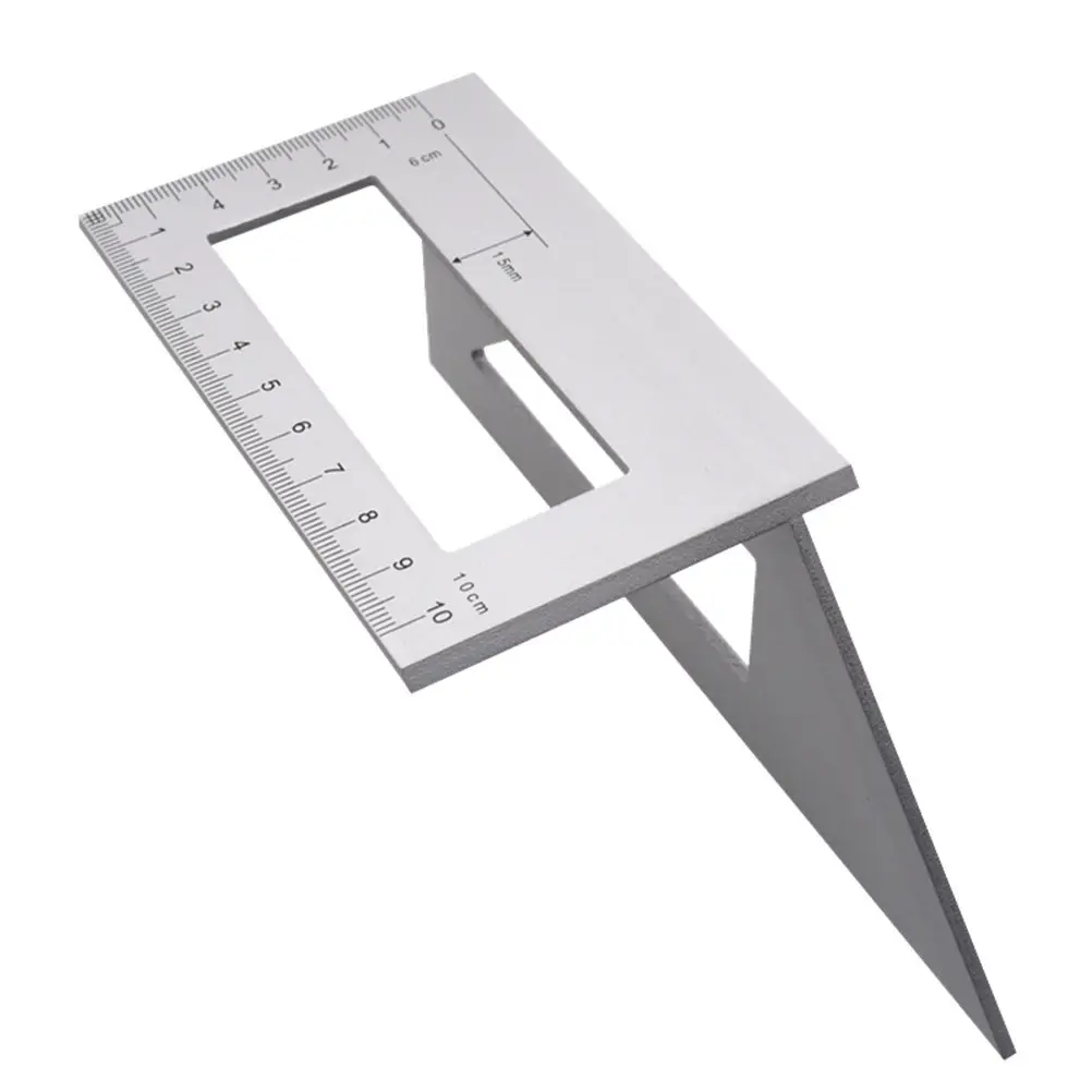 Aluminum Alloy T-Shaped Right Angle Ruler 45 90 Degree Corner Locator with Clear Scale for Woodworking DIY Scribing Marking
Aluminum Alloy T-Shaped Right Angle Ruler 45 90 Degree Corner Locator with Clear Scale for Woodworking DIY Scribing Marking