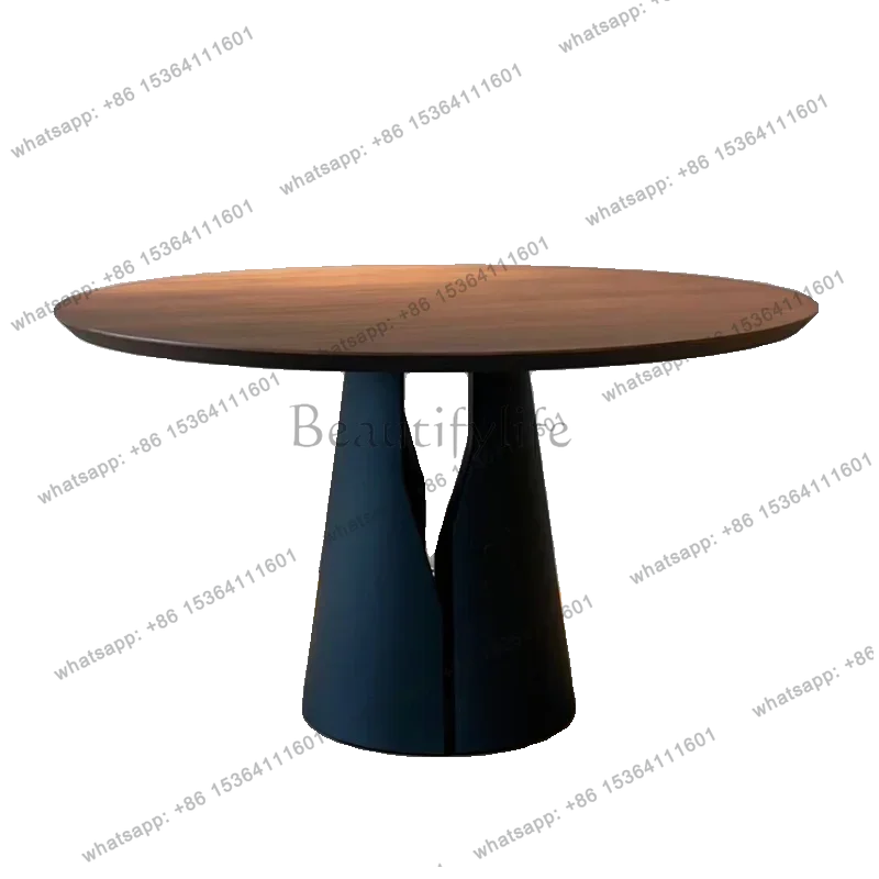 LXMedieval silent wind solid wood round small apartment dining table dining chair combination simple walnut Nordic dining tableS
LXMedieval silent wind solid wood round small apartment dining table dining chair combination simple walnut Nordic dining tableS