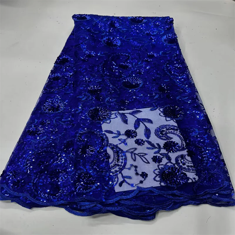 High Quality African Lace Fabric 2025 Blue French Net Sequins Fabric Sewing Embroidered Lace Tulle Nigerian Lace Fabric 5Yards
High Quality African Lace Fabric 2025 Blue French Net Sequins Fabric Sewing Embroidered Lace Tulle Nigerian Lace Fabric 5Yards