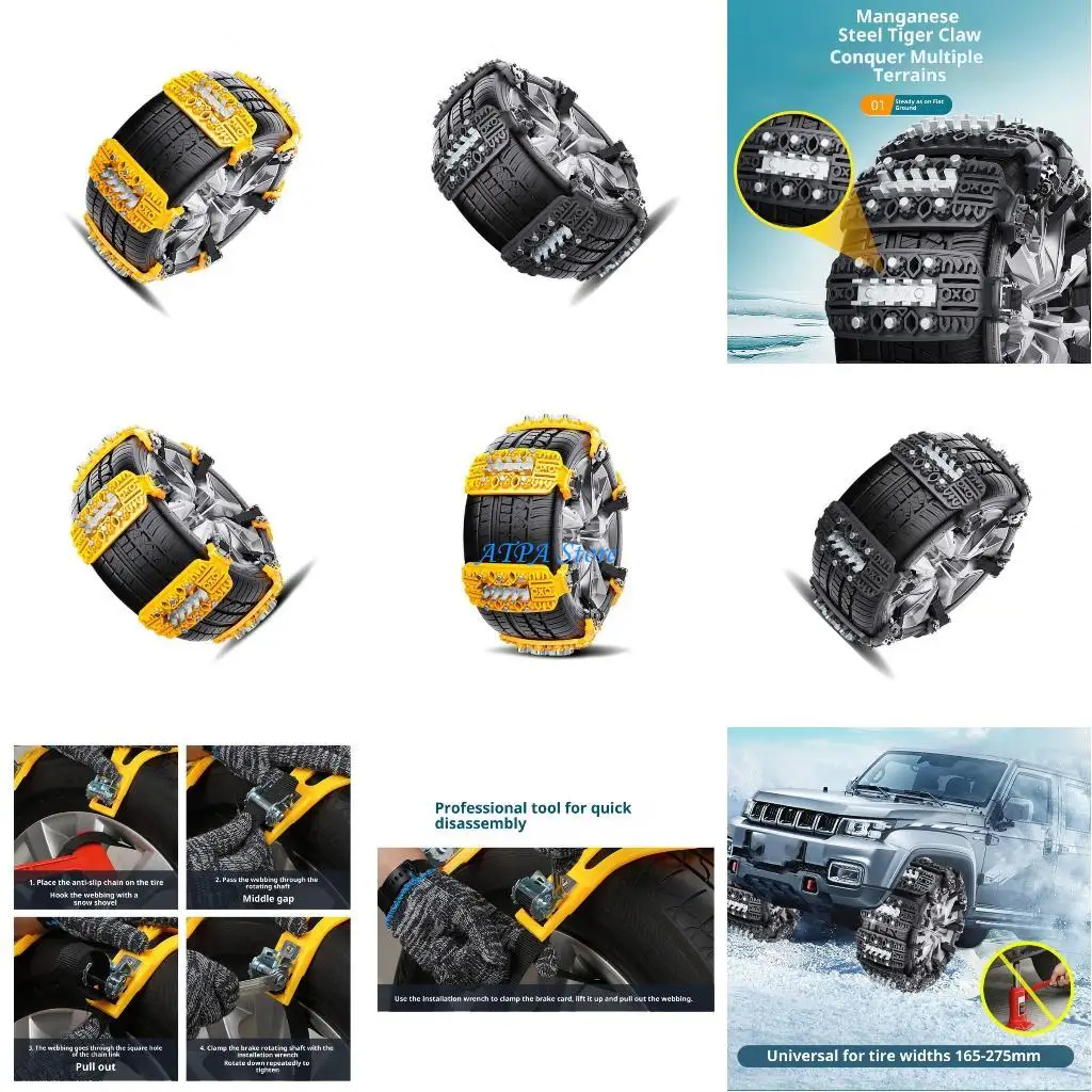 U13C Half Dozen Ice Adhesion Fetters For 165 275mm Tires Thin Pliable Winter Essential
U13C Half Dozen Ice Adhesion Fetters For 165 275mm Tires Thin Pliable Winter Essential