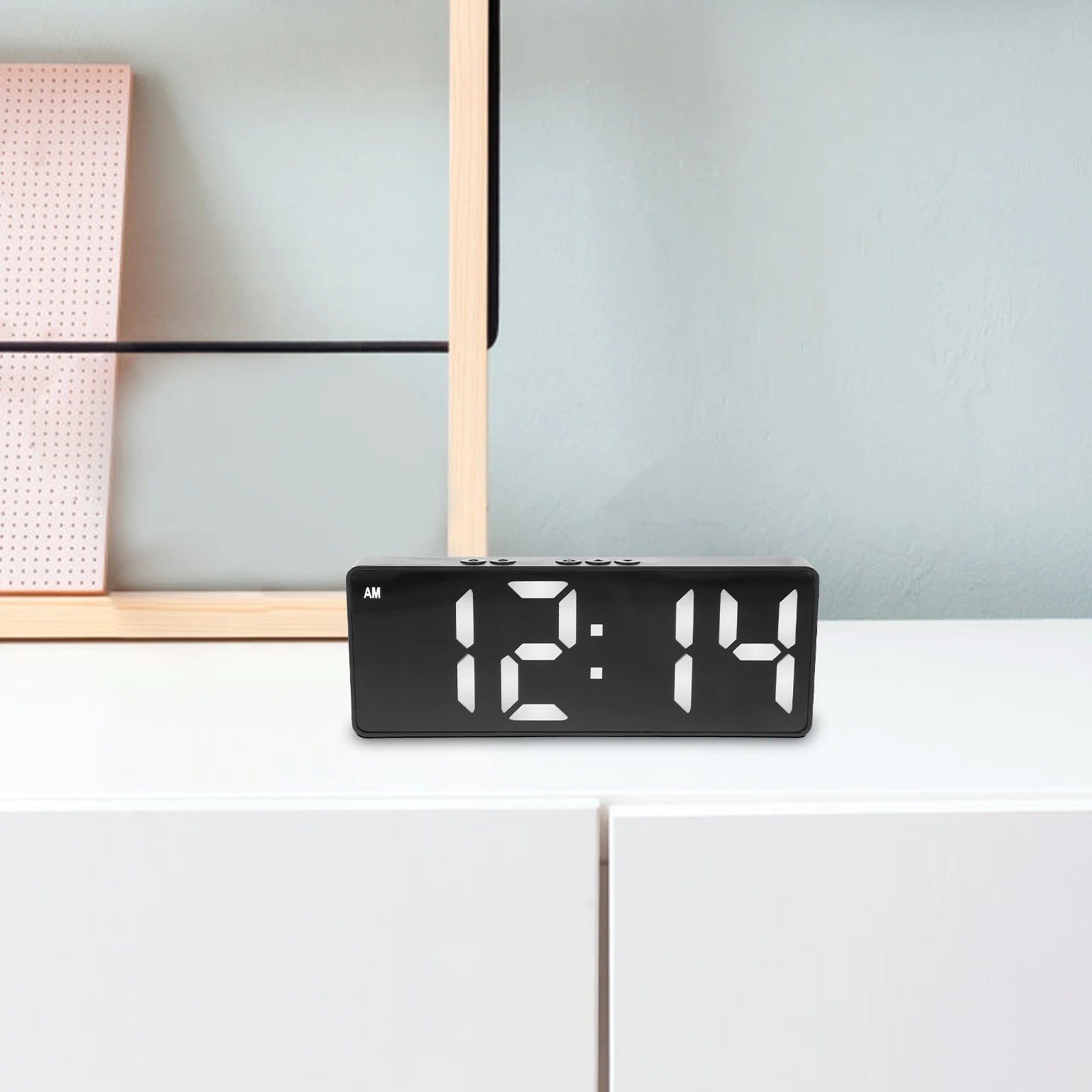 Digital Alarm Clock Black Plastic Bedroom Display Child Large Screen Temperature Home Decor Clock Desktop Wear Resistance
Digital Alarm Clock Black Plastic Bedroom Display Child Large Screen Temperature Home Decor Clock Desktop Wear Resistance