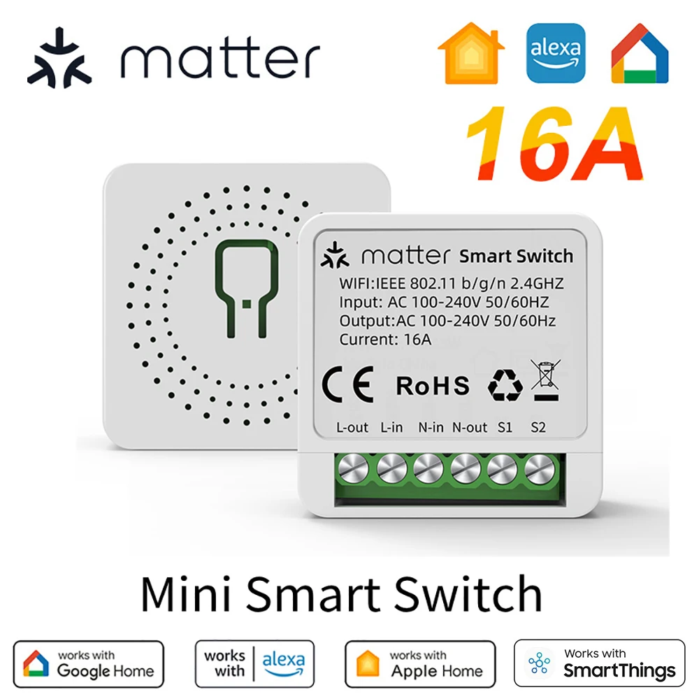 Модуль переключателя Smart Matter Wi-Fi, автоматический выключатель с лампочкой «сделай сам», пульт дистанционного управления, поддержка Homekit Siri Google Home, голосовой помощник Alexa
Модуль переключателя Smart Matter Wi-Fi, автоматический выключатель с лампочкой «сделай сам», пульт дистанционного управления, поддержка Homekit Siri Google Home, голосовой помощник Alexa