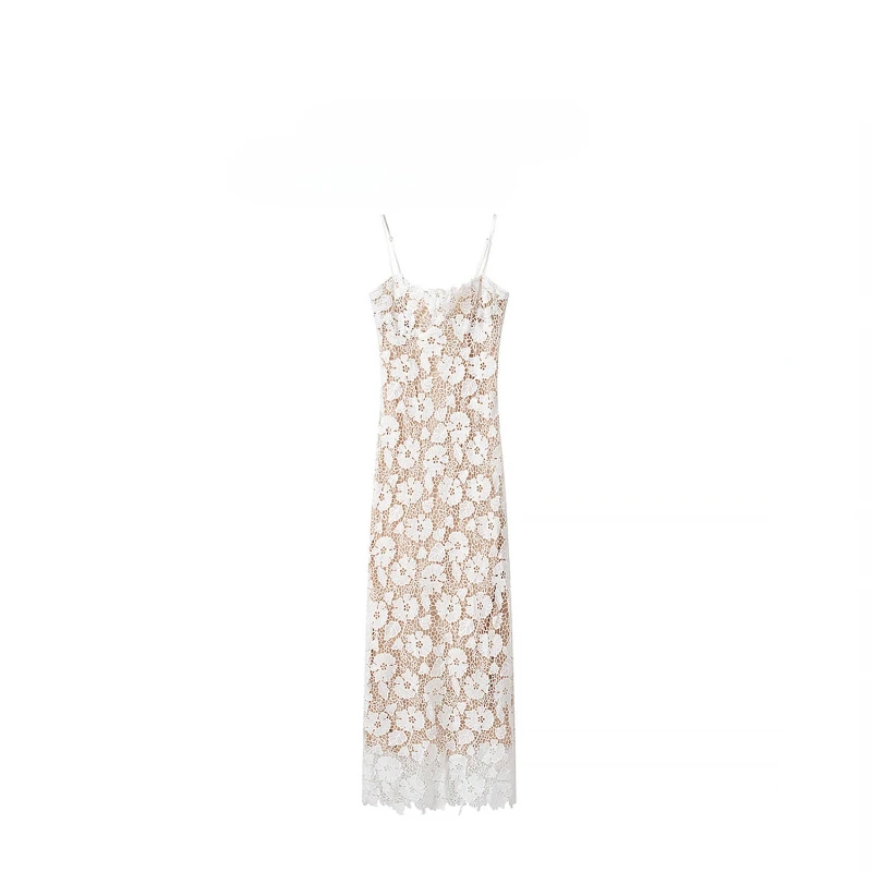 European and American Style, New Women's Clothing, Sleeveless Slim-fitting Split-ended Lace Strap Design Suspender Dress
European and American Style, New Women's Clothing, Sleeveless Slim-fitting Split-ended Lace Strap Design Suspender Dress