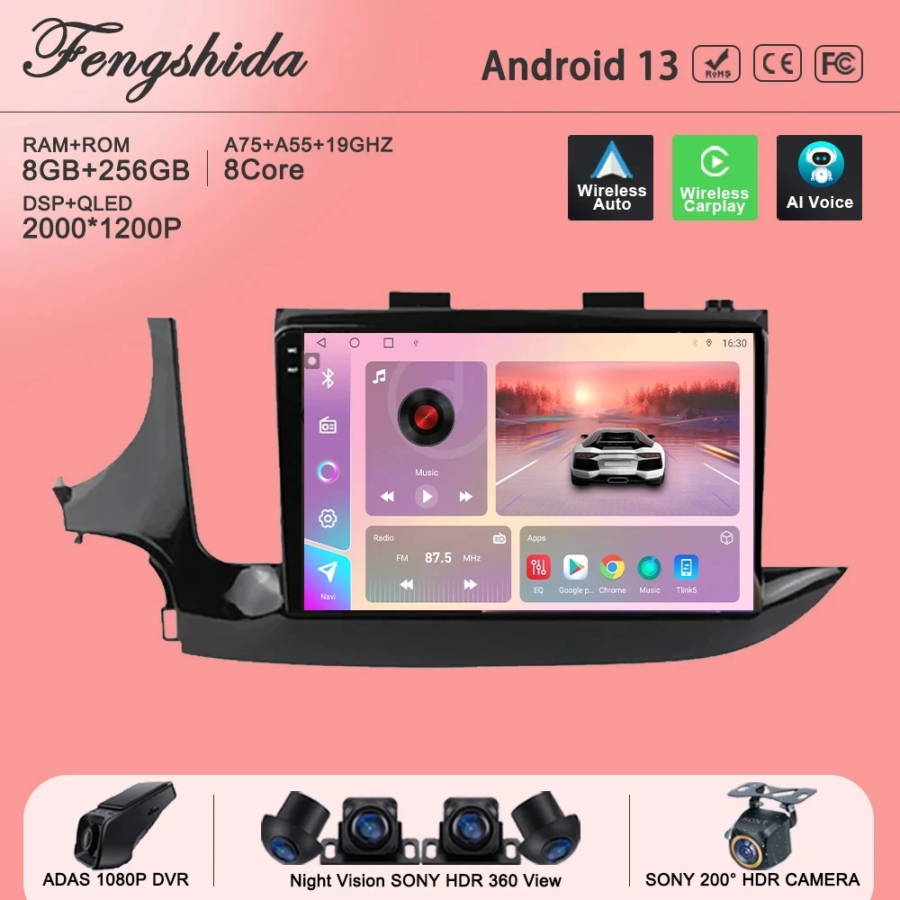 Android 13 Multimedia For Opel Mokka X Vauxhall Encore 2016 - 2019 Auto Radio GPS Navigation Stereo Head Unit High-performance
Android 13 Multimedia For Opel Mokka X Vauxhall Encore 2016 - 2019 Auto Radio GPS Navigation Stereo Head Unit High-performance