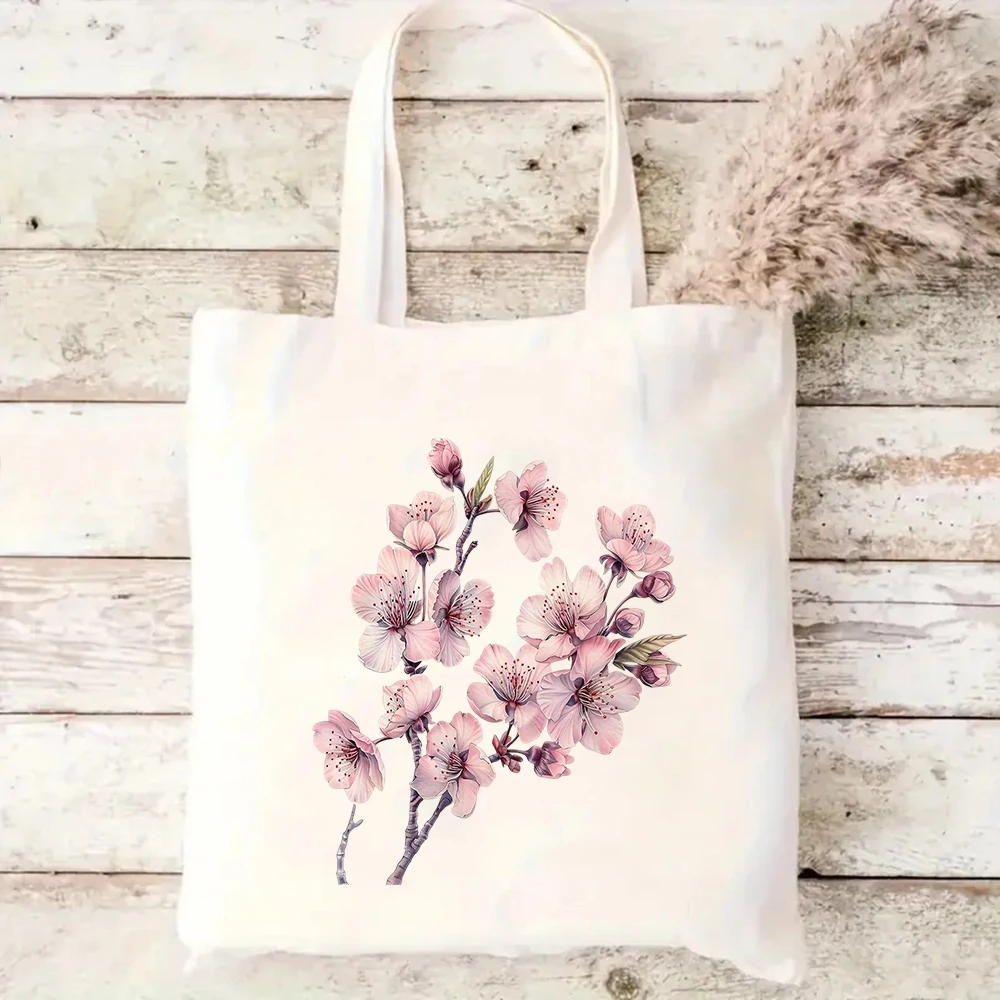 Floral Art Canvas Tote Bag Eco Friendly Soft Pink Cherry Blossom Branch Watercolor Print Shopping Picnics Daily use Yoga Bag
Floral Art Canvas Tote Bag Eco Friendly Soft Pink Cherry Blossom Branch Watercolor Print Shopping Picnics Daily use Yoga Bag