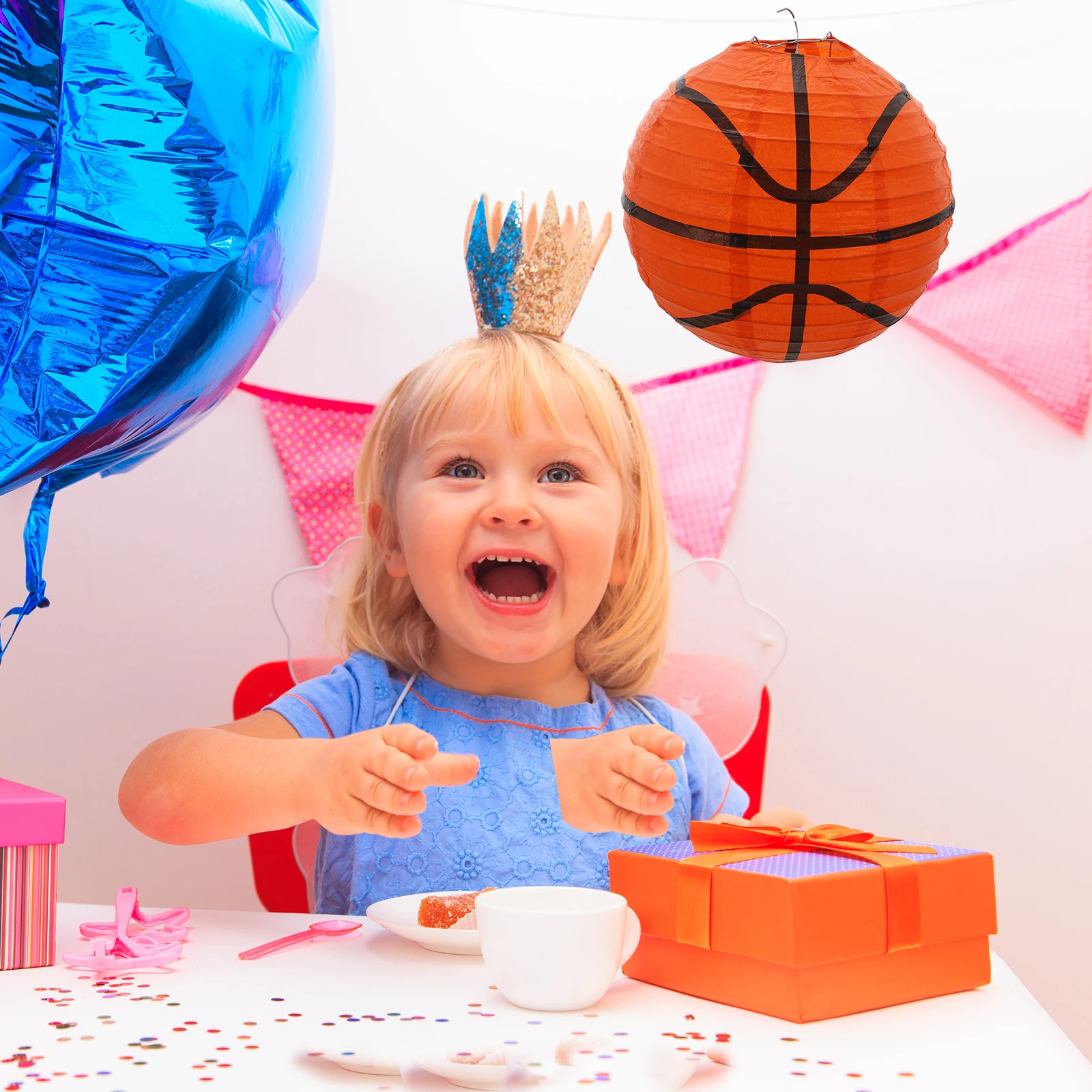 3 Pcs Basketball Lanterns 8 Inch Foldable Paper Lanterns for Sports Theme Party Decorations Birthday Match Celebrations
3 Pcs Basketball Lanterns 8 Inch Foldable Paper Lanterns for Sports Theme Party Decorations Birthday Match Celebrations