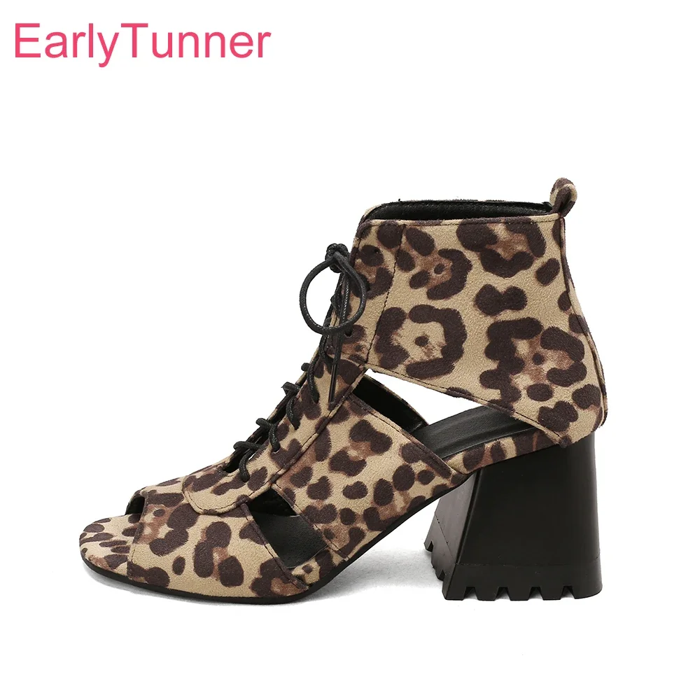 Summer New Glamour Leopard Red Women Gladiator Sandals Sexy 3 Inch High Heels Lady Shoes Big Small Size 32 43 46 48
Summer New Glamour Leopard Red Women Gladiator Sandals Sexy 3 Inch High Heels Lady Shoes Big Small Size 32 43 46 48