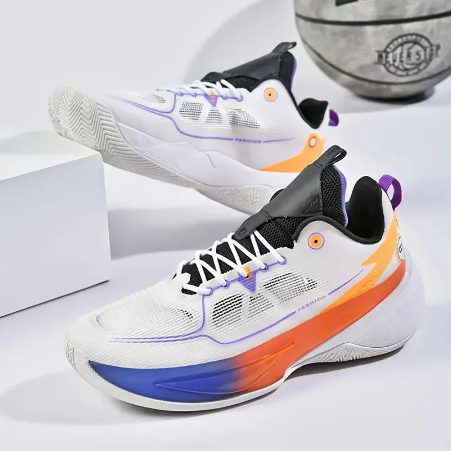 Men's Low-Top Basketball Sneakers with Cushioning and Rebound Technology Breathable Mesh Upper and Non-Slip Sole - Shockproof S
Men's Low-Top Basketball Sneakers with Cushioning and Rebound Technology Breathable Mesh Upper and Non-Slip Sole - Shockproof S