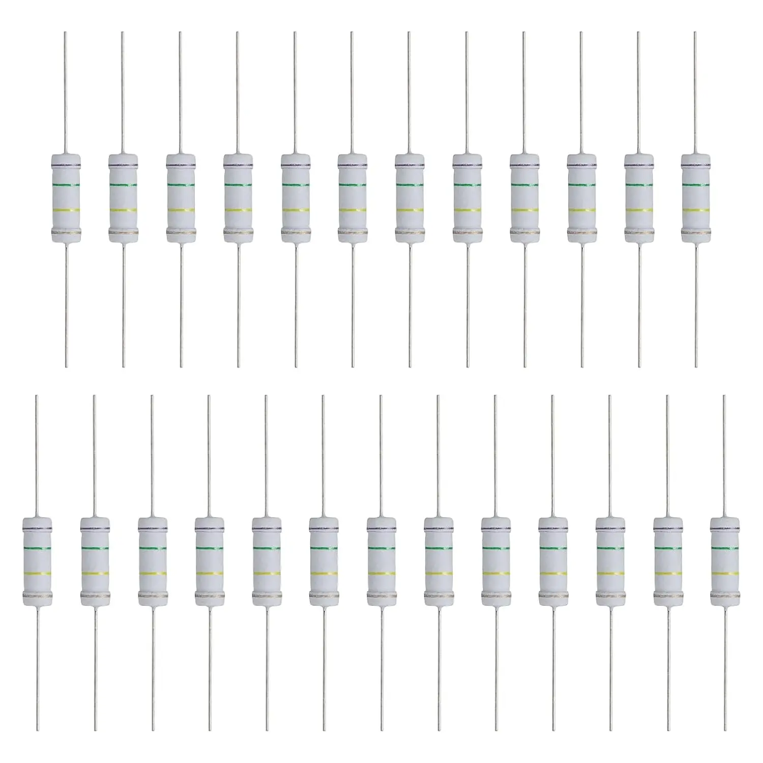 25 Pcs 750K Ohm Resistor 3 Watts 5% Tolerance Metal Oxide Film Resistor Axial Lead, Flame Proof for DIY Electronic Projects
25 Pcs 750K Ohm Resistor 3 Watts 5% Tolerance Metal Oxide Film Resistor Axial Lead, Flame Proof for DIY Electronic Projects