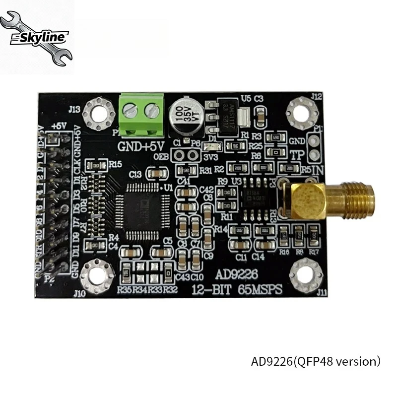 Модуль AD9226, высокоскоростной АЦП, 65 м, выборка данных, аналого-цифровой преобразователь, плата разработки FPGA, поддержка
Модуль AD9226, высокоскоростной АЦП, 65 м, выборка данных, аналого-цифровой преобразователь, плата разработки FPGA, поддержка