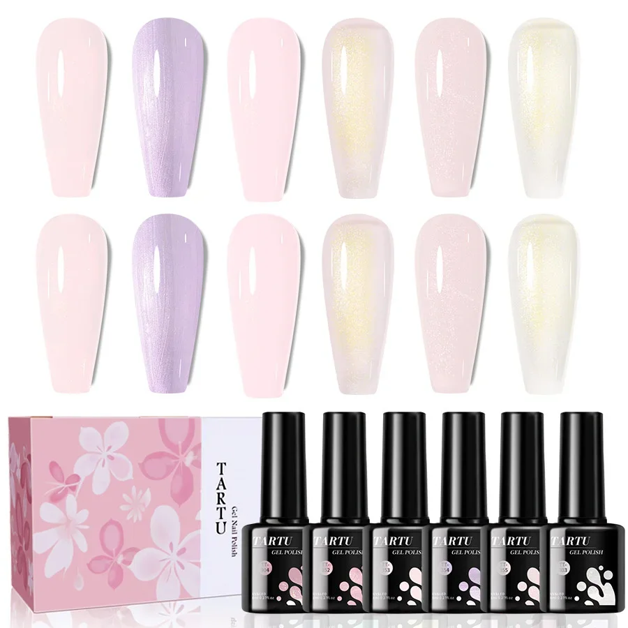 6pcs Gel Nail Polish Set,Purple Pink white Glitter 6 Colors Semi-permanent Gel Polish Kit, Soak Off Uv/Led,Nail Art Manicure top
6pcs Gel Nail Polish Set,Purple Pink white Glitter 6 Colors Semi-permanent Gel Polish Kit, Soak Off Uv/Led,Nail Art Manicure top